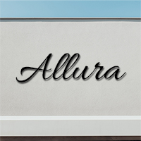 Lettres pour nom de maison en Allura 130x60 mm Fer forgé 6mm