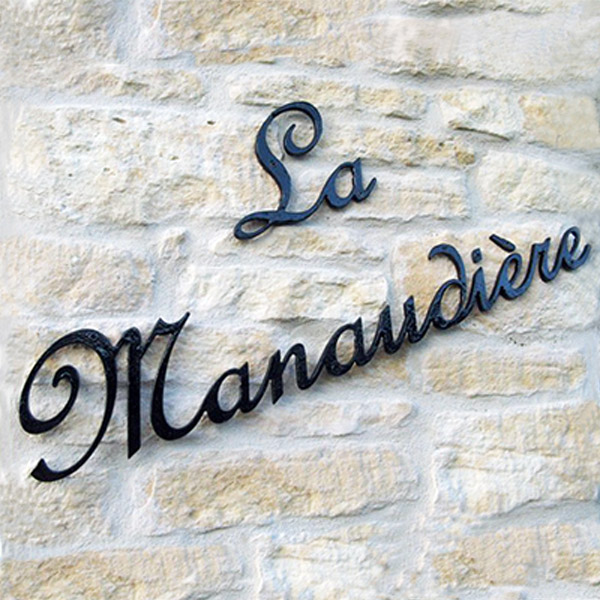 Maison En French Script 330x124 Mm