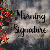 Nom de maison en fer forgé • lettres Morning Signature 170x85 mm Fer forgé 6mm